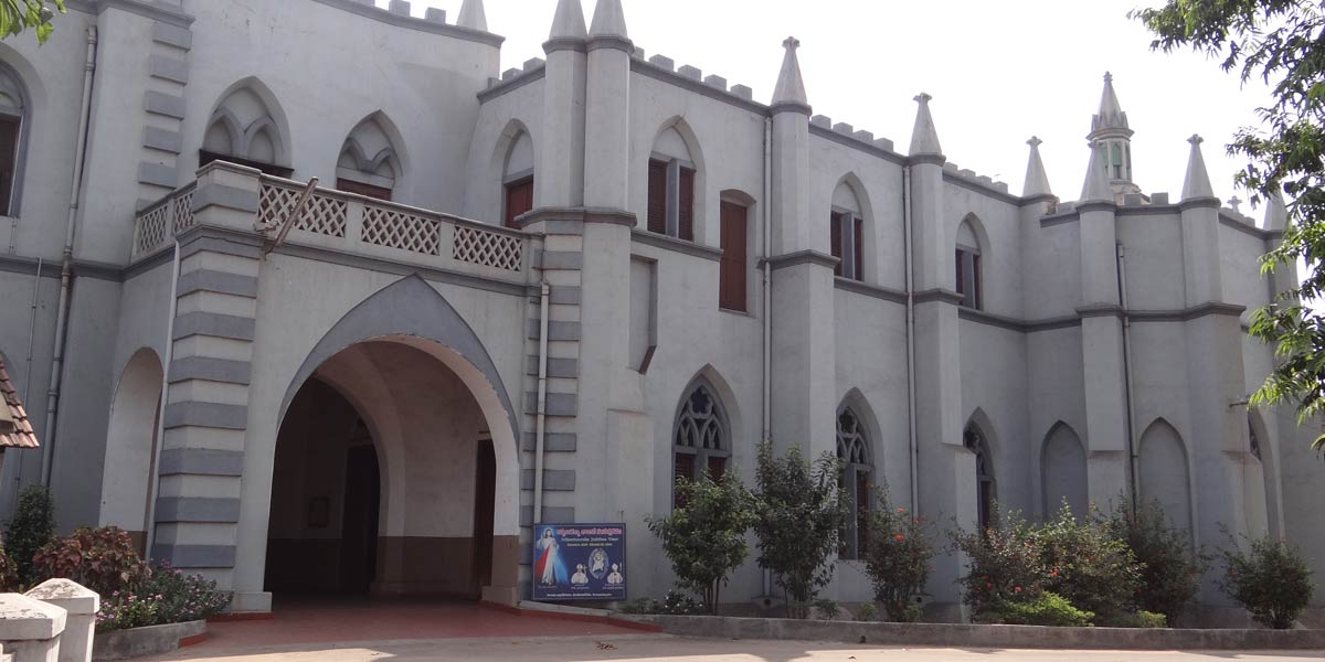 front view of st josephs church waltair rs visakhapatnam